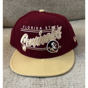 Florida State Seminoles New Era Garnet Snapback Hat. NWOT. Free Shipping